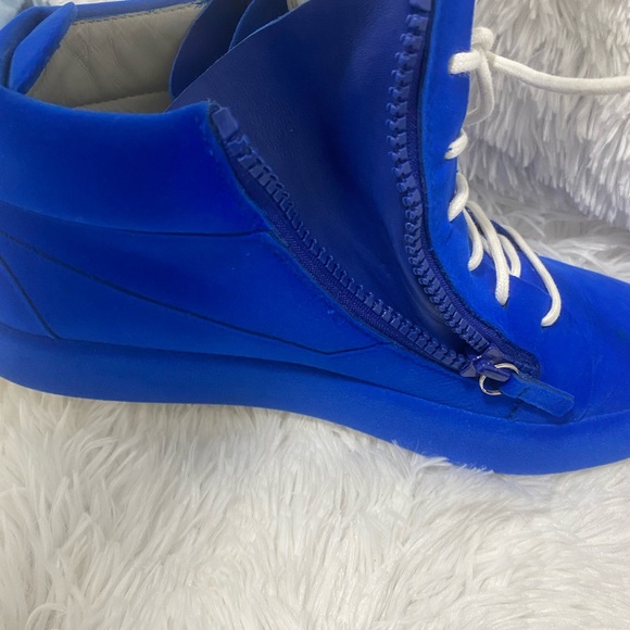Giuseppe Zanotti Kriss Velvet Sneakers Blue - Picture 14 of 17